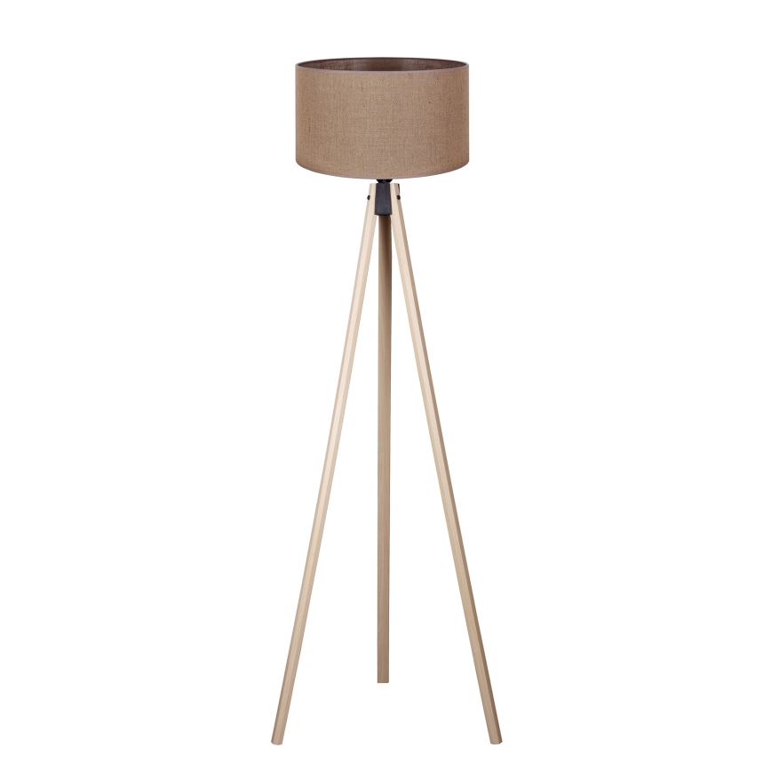 Duolla - Stojacia lampa 1xE27/60W/230V pr. 44 cm hnedá/béžová