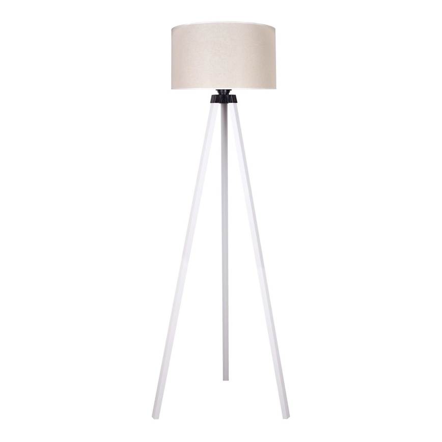 Duolla - Stojacia lampa 1xE27/60W/230V pr. 44 cm krémová/biela