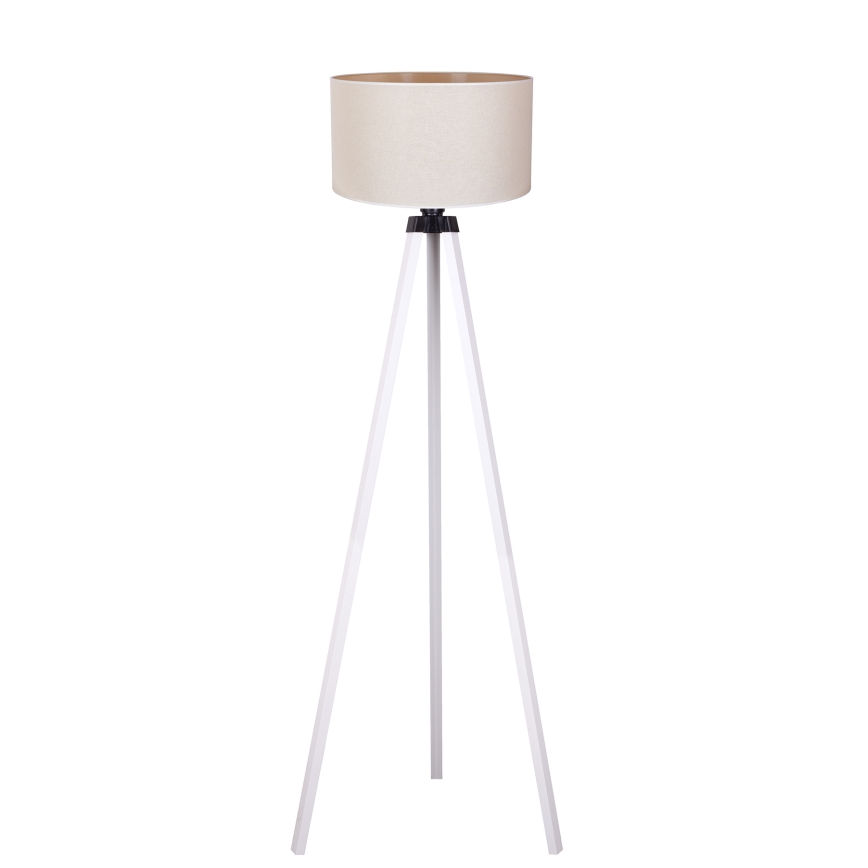 Duolla - Stojacia lampa 1xE27/60W/230V pr. 44 cm krémová/biela