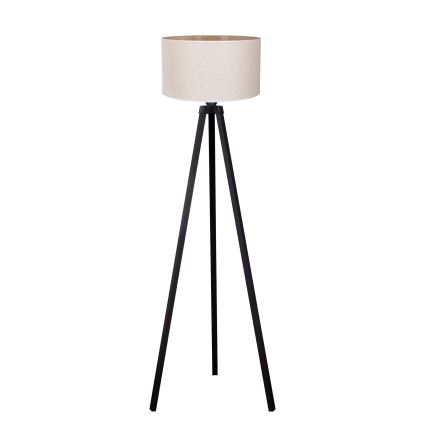 Duolla - Stojacia lampa 1xE27/60W/230V pr. 44 cm krémová/wenge