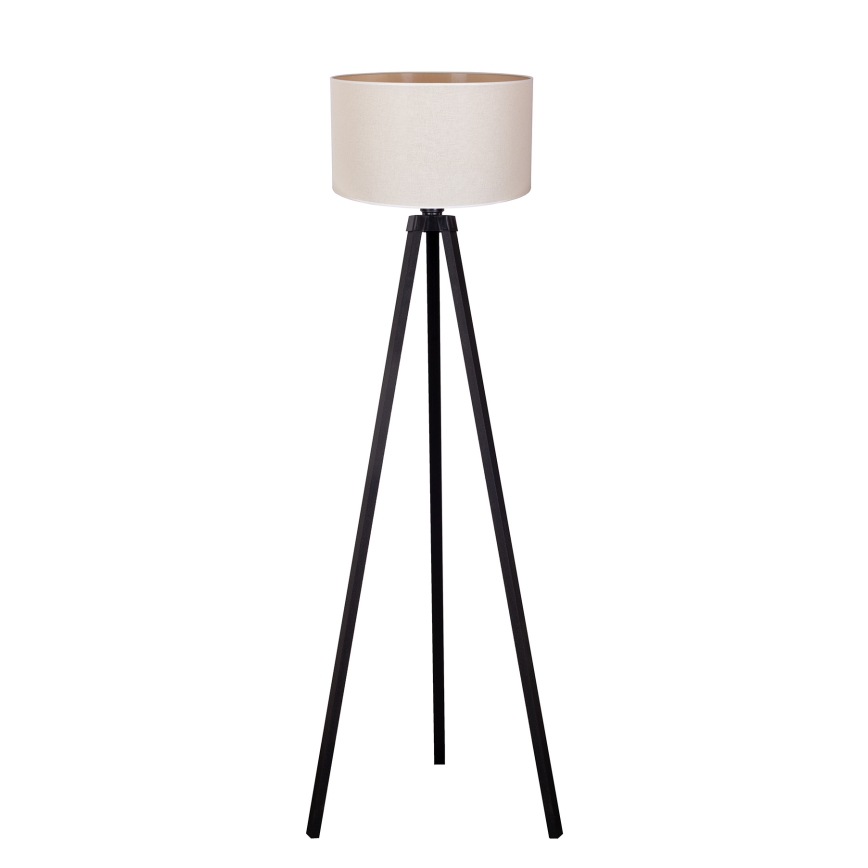 Duolla - Stojacia lampa 1xE27/60W/230V pr. 44 cm krémová/wenge
