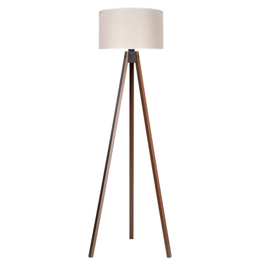 Duolla - Stojacia lampa 1xE27/60W/230V pr. 44 cm krémová/wenge