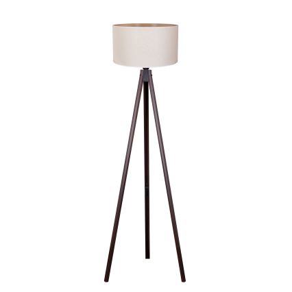 Duolla - Stojacia lampa 1xE27/60W/230V pr. 44 cm krémová/wenge