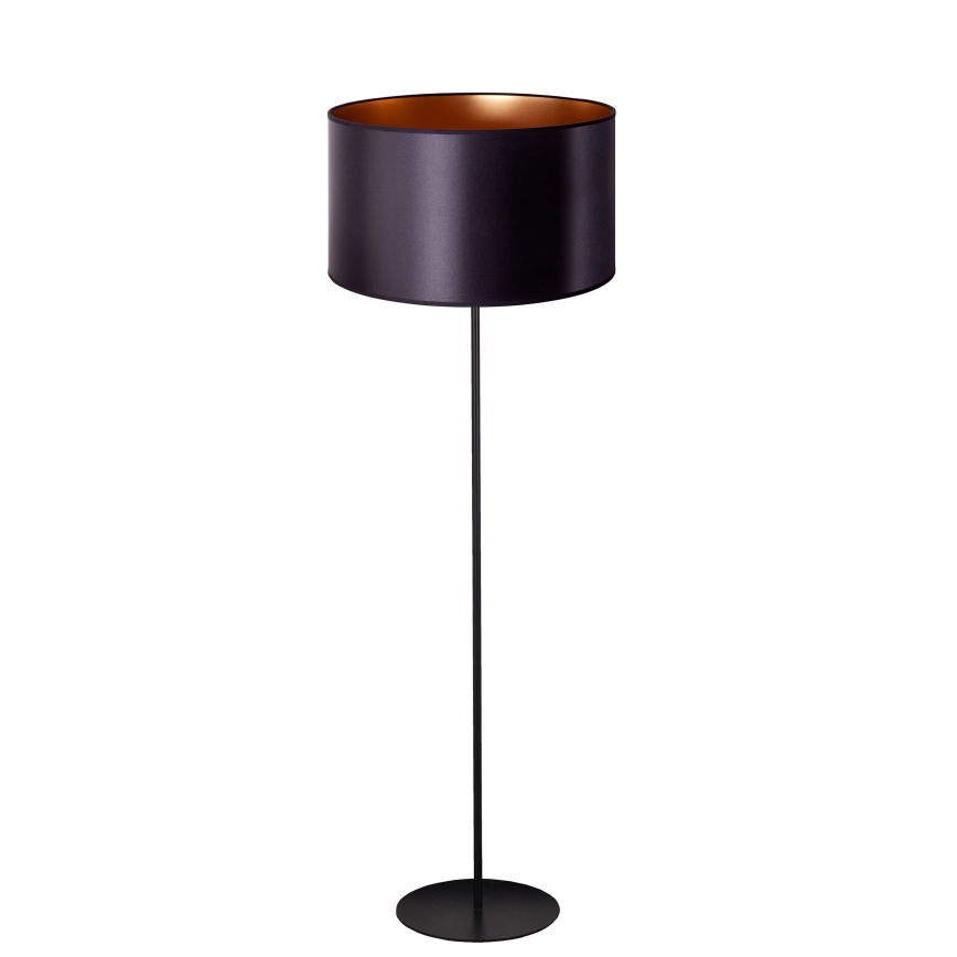 Duolla - Stojacia lampa CANNES 1xE27/15W/230V pr. 45 cm čierna/medená