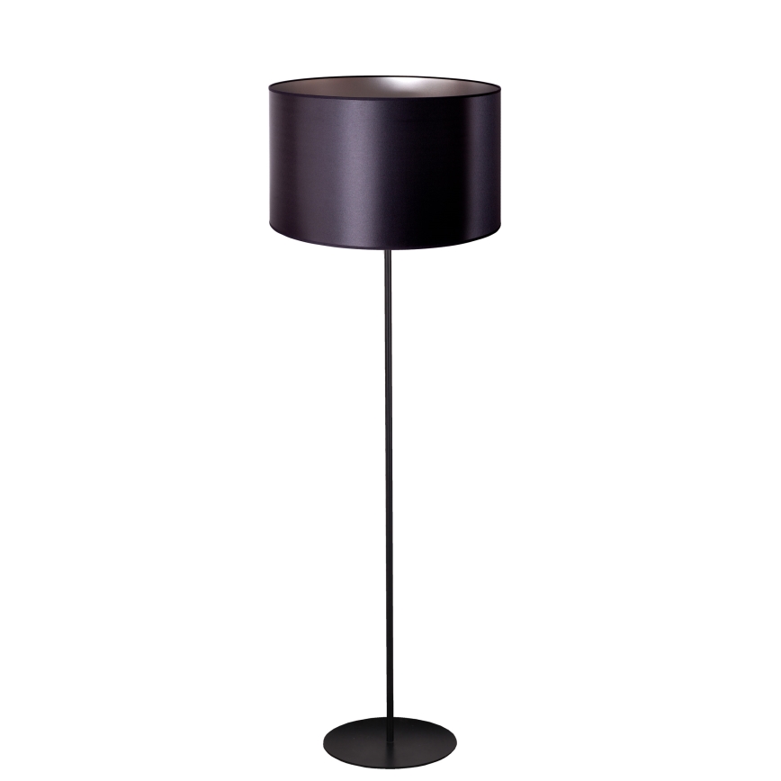 Duolla - Stojacia lampa CANNES 1xE27/15W/230V pr. 45 cm čierna/strieborná
