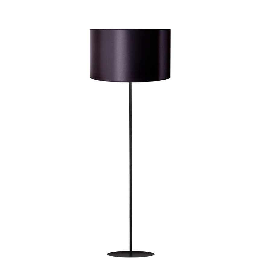 Duolla - Stojacia lampa CANNES 1xE27/15W/230V pr. 45 cm čierna/strieborná