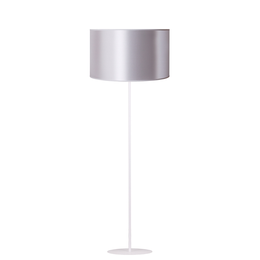 Duolla - Stojacia lampa CANNES 1xE27/15W/230V pr. 45 cm strieborná/medená/biela