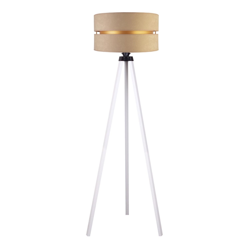 Duolla - Stojacia lampa DUO 1xE27/60W/230V pr. 44 cm béžová/biela