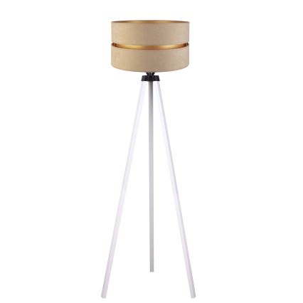Duolla - Stojacia lampa DUO 1xE27/60W/230V pr. 44 cm béžová/biela
