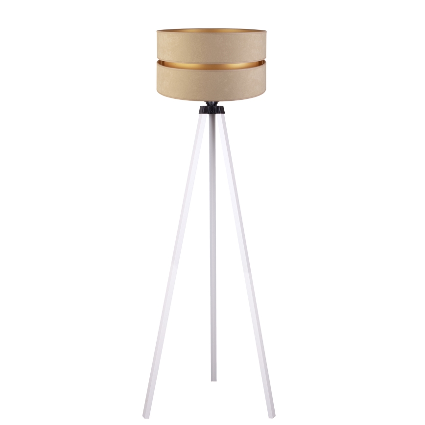 Duolla - Stojacia lampa DUO 1xE27/60W/230V pr. 44 cm béžová/biela