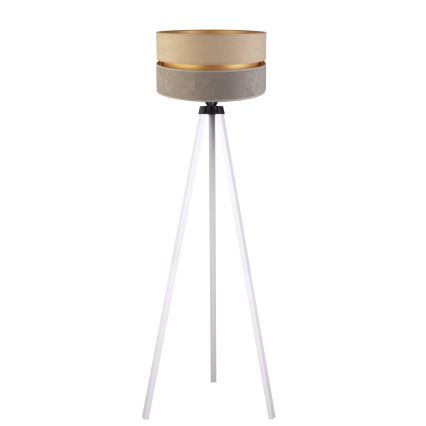 Duolla - Stojacia lampa DUO 1xE27/60W/230V pr. 44 cm béžová/šedá/biela