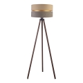 Duolla - Stojacia lampa DUO 1xE27/60W/230V pr. 44 cm béžová/šedá/hnedá