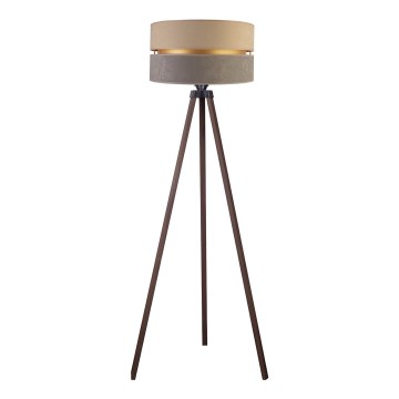Duolla - Stojacia lampa DUO 1xE27/60W/230V pr. 44 cm béžová/šedá/hnedá