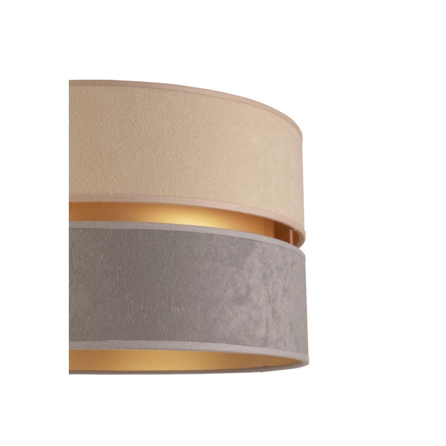 Duolla - Stojacia lampa DUO 1xE27/60W/230V pr. 44 cm béžová/šedá/hnedá