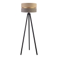 Duolla - Stojacia lampa DUO 1xE27/60W/230V pr. 44 cm béžová/šedá/wenge