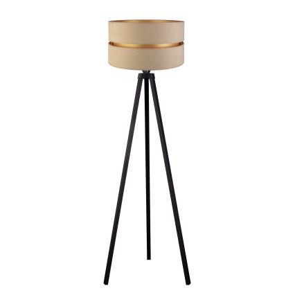 Duolla - Stojacia lampa DUO 1xE27/60W/230V pr. 44 cm béžová/wenge