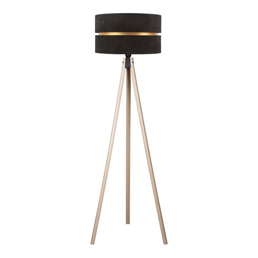 Duolla - Stojacia lampa DUO 1xE27/60W/230V pr. 44 cm čierna/béžová