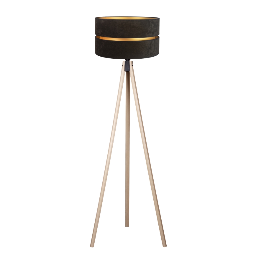 Duolla - Stojacia lampa DUO 1xE27/60W/230V pr. 44 cm čierna/béžová