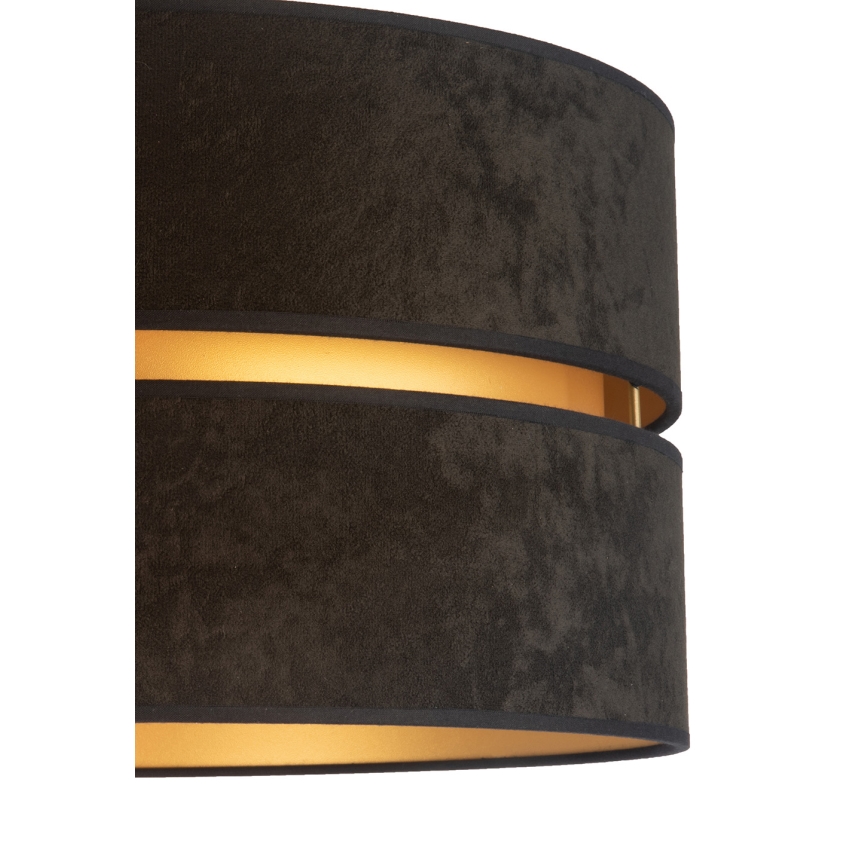 Duolla - Stojacia lampa DUO 1xE27/60W/230V pr. 44 cm čierna/hnedá