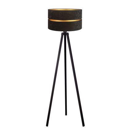 Duolla - Stojacia lampa DUO 1xE27/60W/230V pr. 44 cm čierna/wenge