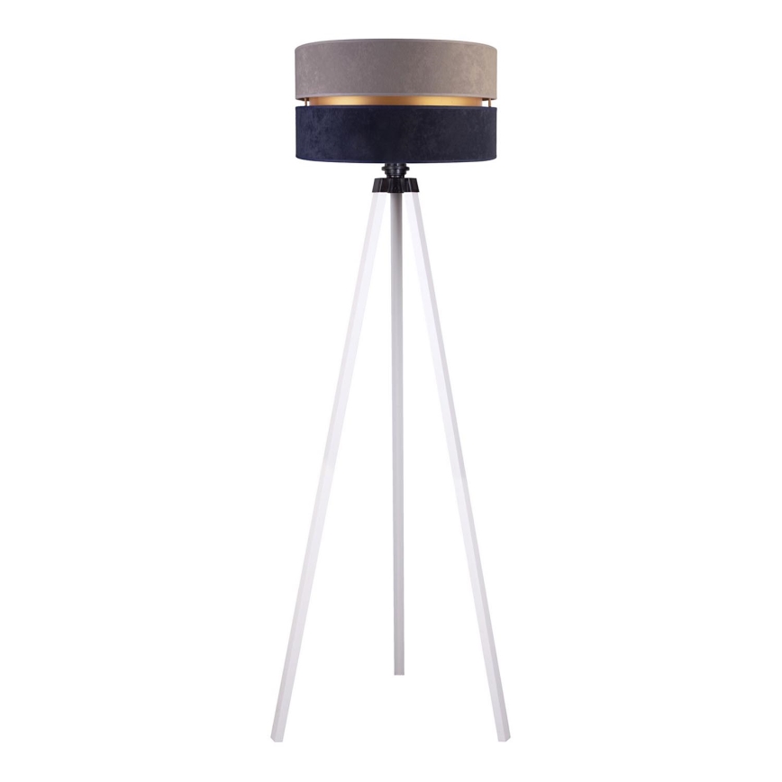 Duolla - Stojacia lampa DUO 1xE27/60W/230V pr. 44 cm šedá/modrá/biela