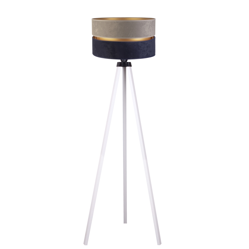 Duolla - Stojacia lampa DUO 1xE27/60W/230V pr. 44 cm šedá/modrá/biela