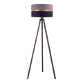 Duolla - Stojacia lampa DUO 1xE27/60W/230V pr. 44 cm šedá/modrá/hnedá