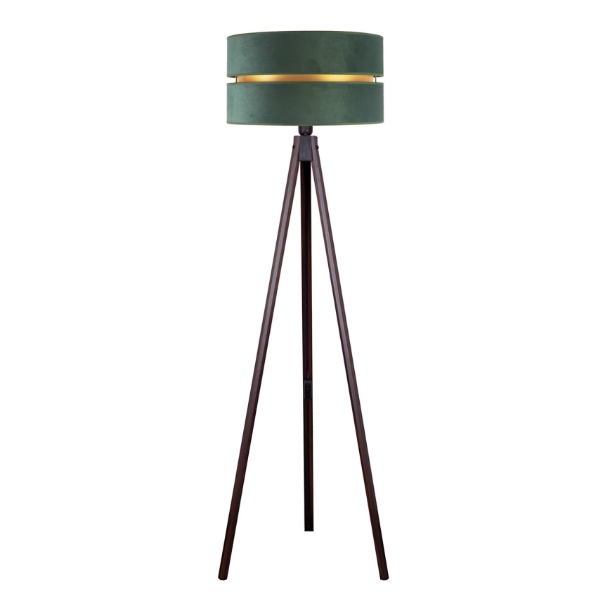 Duolla - Stojacia lampa DUO 1xE27/60W/230V pr. 44 cm zelená/wenge