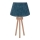 Duolla - Stolná lampa BOUCLE 1xE27/15W/230V pr. 28 cm tyrkysová/drevo