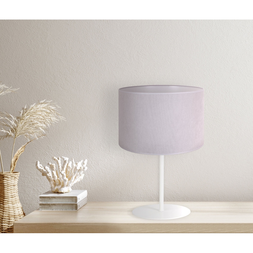 Duolla - Stolná lampa BRISTOL 1xE14/15W/230V pr. 17,5 cm šedá/biela