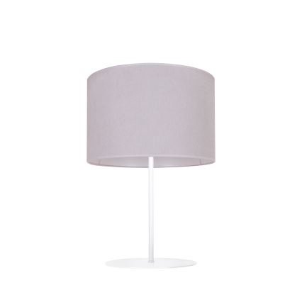 Duolla - Stolná lampa BRISTOL 1xE14/15W/230V pr. 17,5 cm šedá/biela