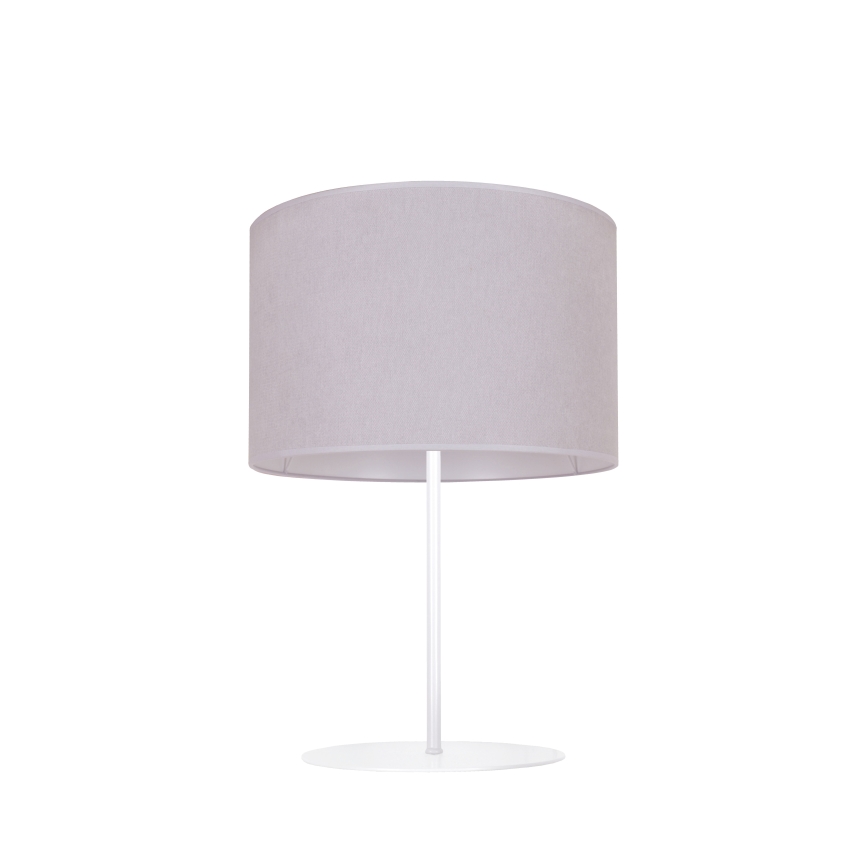 Duolla - Stolná lampa BRISTOL 1xE14/15W/230V pr. 17,5 cm šedá/biela