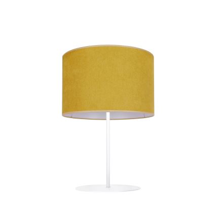 Duolla - Stolná lampa BRISTOL 1xE14/15W/230V pr. 17,5 cm žltá/biela