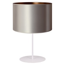 Duolla - Stolná lampa CANNES 1xE14/15W/230V 20 cm strieborná/medená/biela