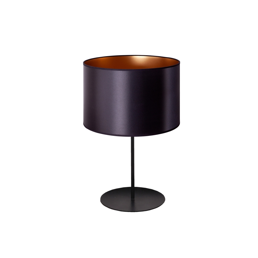 Duolla - Stolná lampa CANNES 1xE14/15W/230V pr. 20 cm čierna/medená