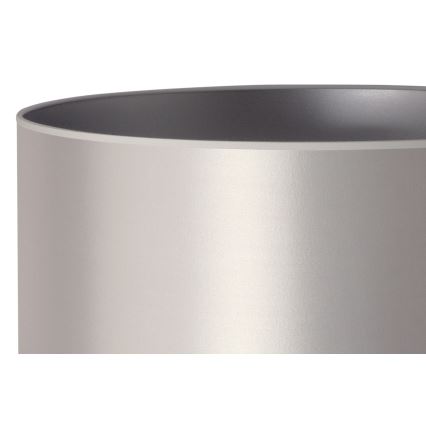 Duolla - Stolná lampa CANNES 1xE14/15W/230V pr. 20 cm strieborná/biela