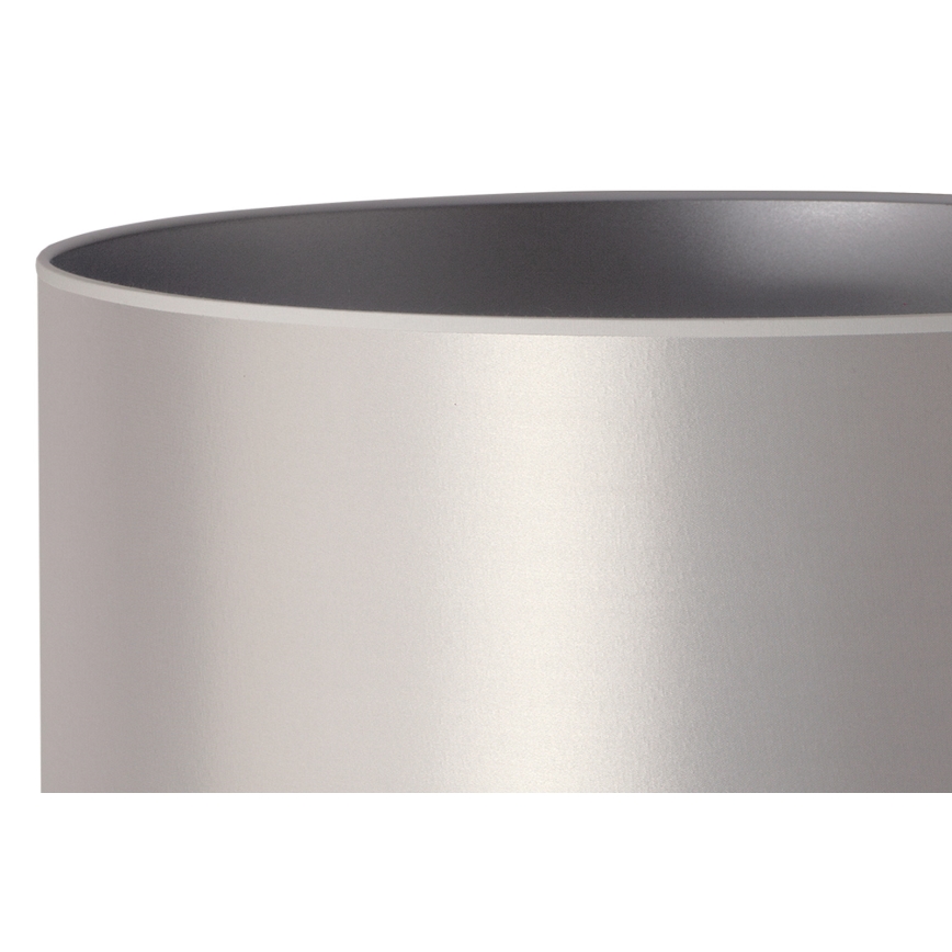Duolla - Stolná lampa CANNES 1xE14/15W/230V pr. 20 cm strieborná/biela
