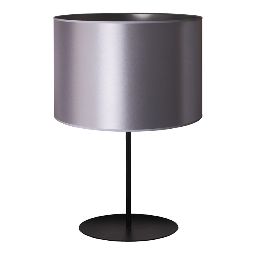 Duolla - Stolná lampa CANNES 1xE14/15W/230V pr. 20 cm strieborná/čierna