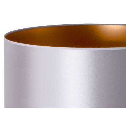 Duolla - Stolná lampa CANNES 1xE14/15W/230V pr. 20 cm strieborná/medená/biela