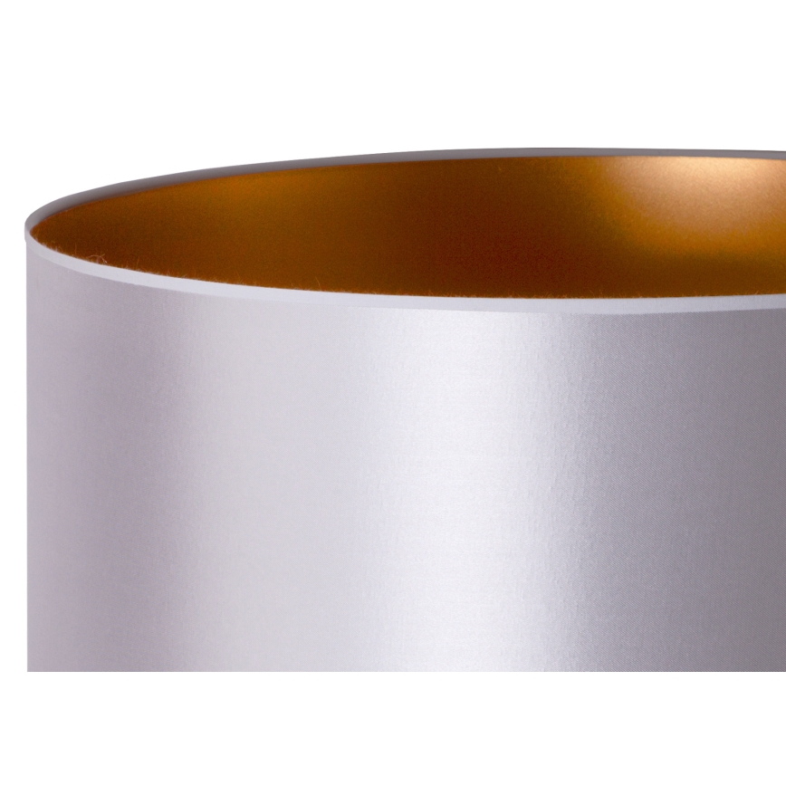 Duolla - Stolná lampa CANNES 1xE14/15W/230V pr. 20 cm strieborná/medená/biela