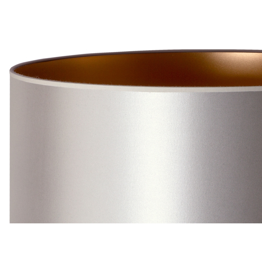 Duolla - Stolná lampa CANNES 1xE14/15W/230V pr. 20 cm strieborná/medená/biela
