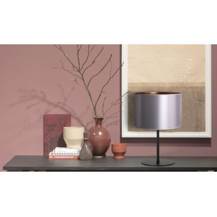 Duolla - Stolná lampa CANNES 1xE14/15W/230V pr. 20 cm strieborná/medená/čierna