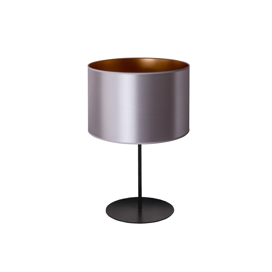 Duolla - Stolná lampa CANNES 1xE14/15W/230V pr. 20 cm strieborná/medená/čierna