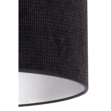 Duolla - Stolná lampa LYON 1xE27/15W/230V pr. 30 cm čierna