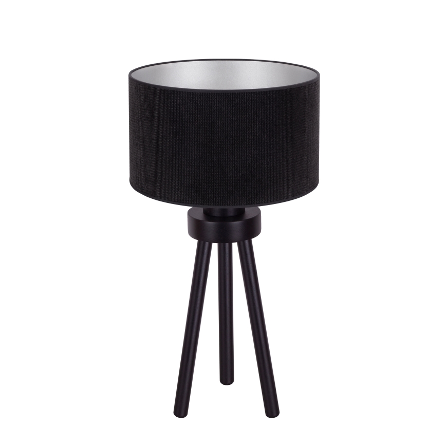 Duolla - Stolná lampa LYON 1xE27/15W/230V pr. 30 cm čierna