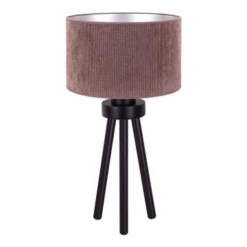 Duolla - Stolná lampa LYON 1xE27/15W/230V pr. 30 cm hnedá