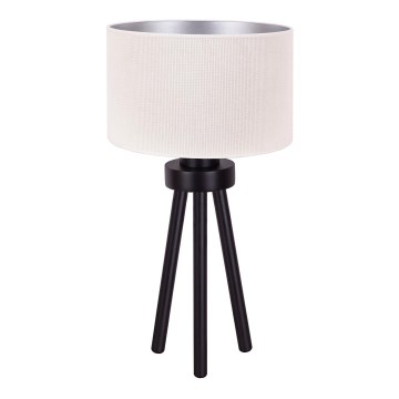Duolla - Stolná lampa LYON 1xE27/15W/230V pr. 30 cm krémová