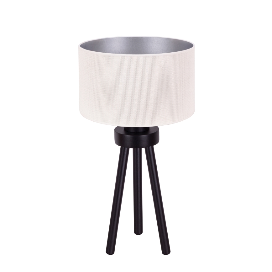 Duolla - Stolná lampa LYON 1xE27/15W/230V pr. 30 cm krémová