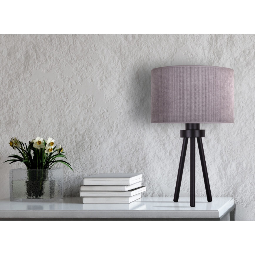 Duolla - Stolná lampa LYON 1xE27/15W/230V pr. 30 cm šedá
