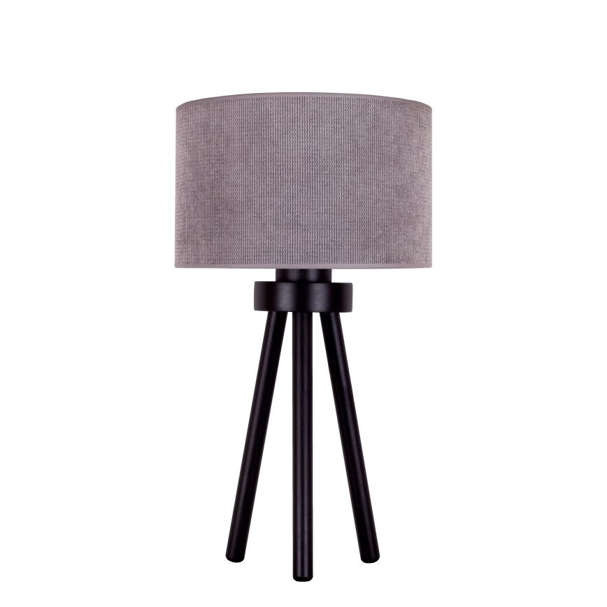 Duolla - Stolná lampa LYON 1xE27/15W/230V pr. 30 cm šedá